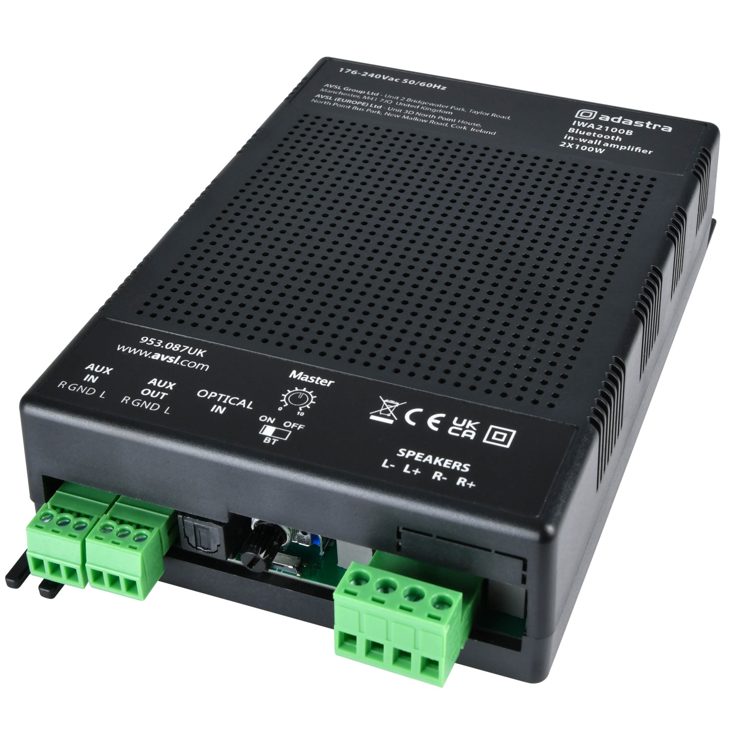 Adastra IWA2100B IN-WALL Amplifier 2X 100W BT