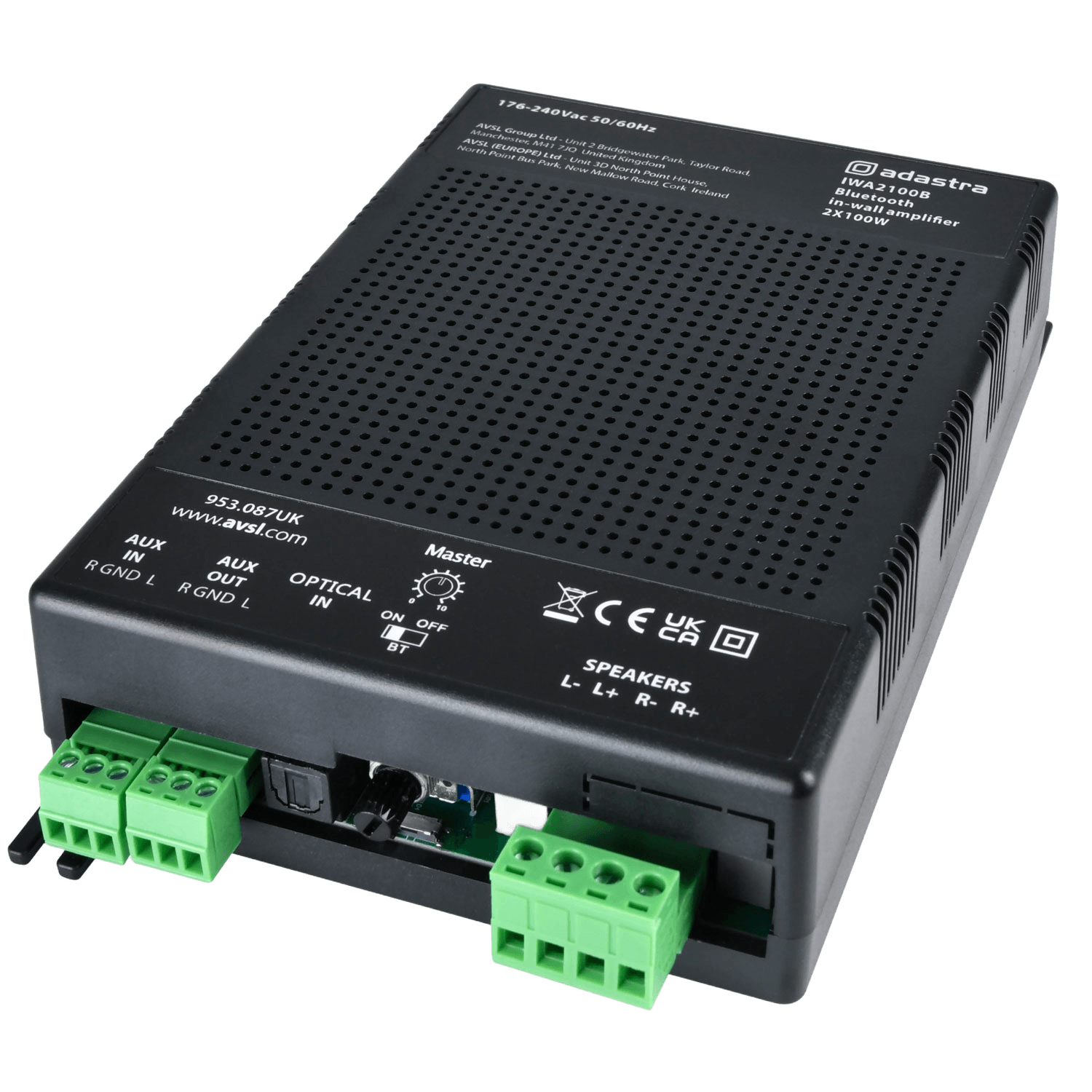 Adastra IWA2100B IN-WALL Amplifier 2X 100W BT