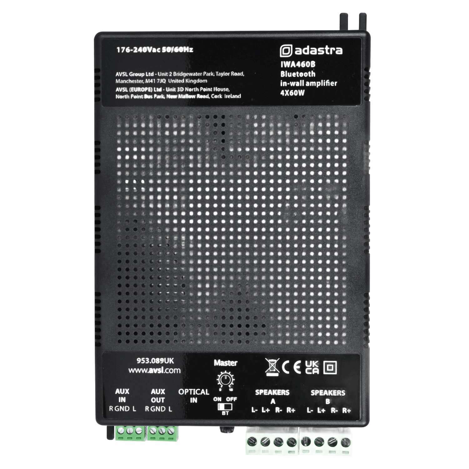 Adastra IWA460B IN-WALL Amplifier 4X 60W BT