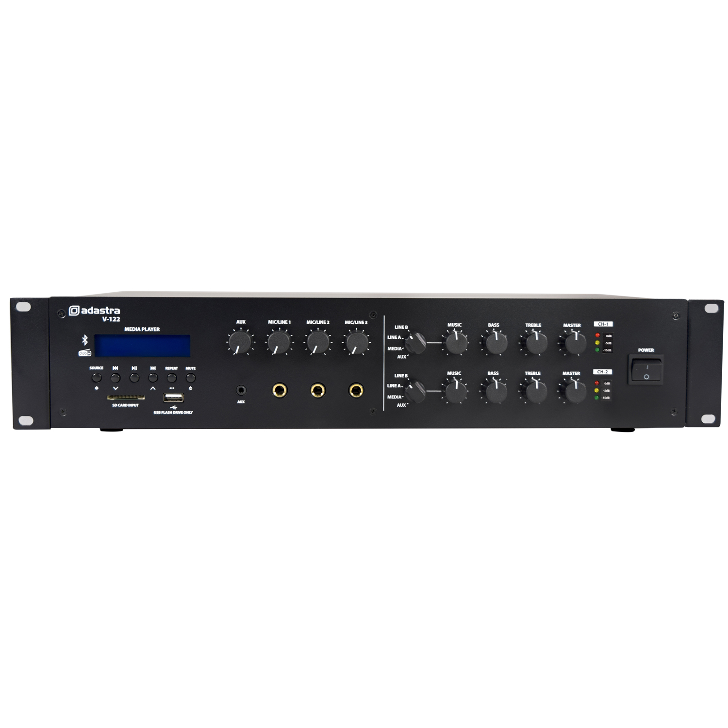 Adastra V-122 Mixer Amplifier Usb/bt/fm/dab+ 100V 2X 120W