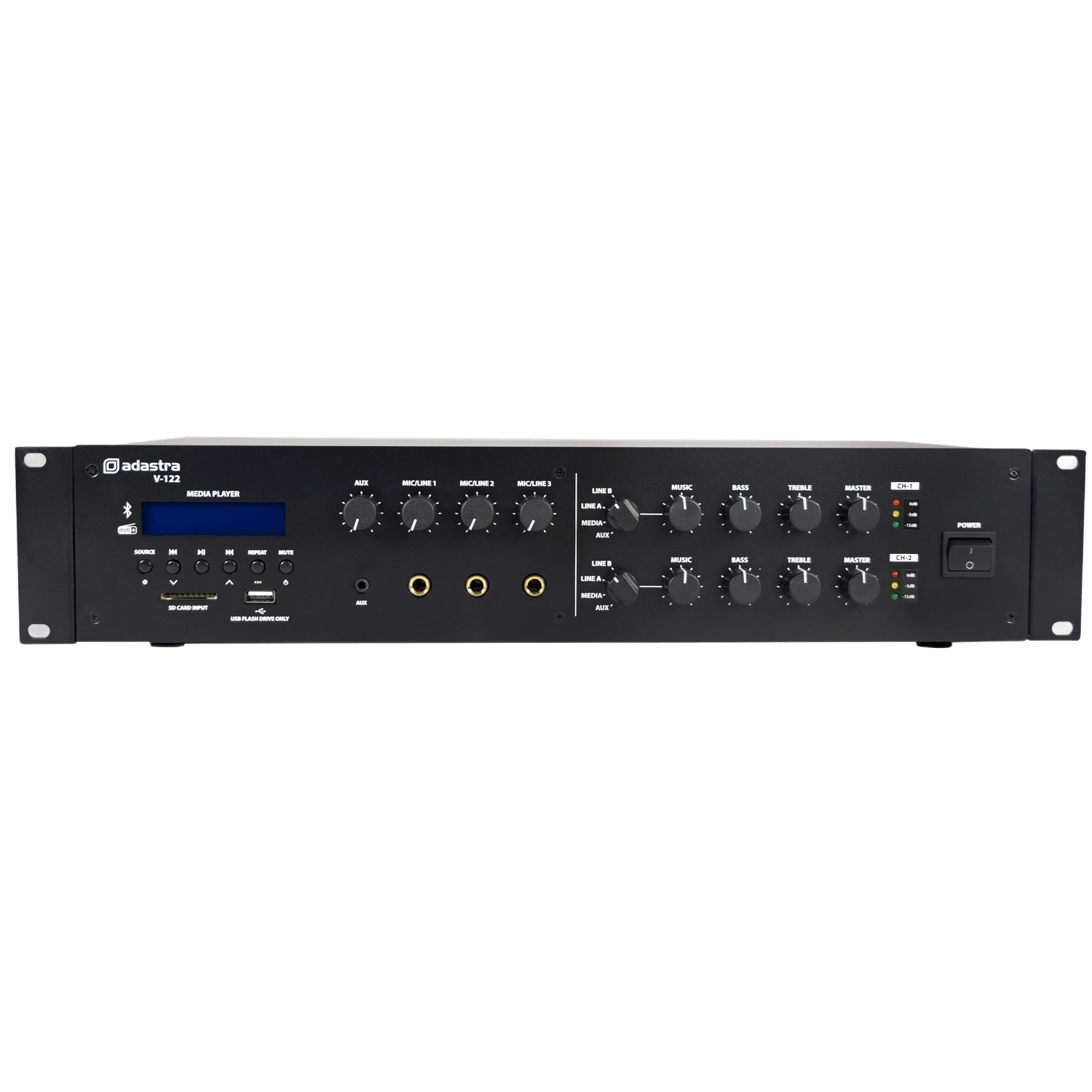 Adastra V-122 Mixer Amplifier Usb/bt/fm/dab+ 100V 2X 120W