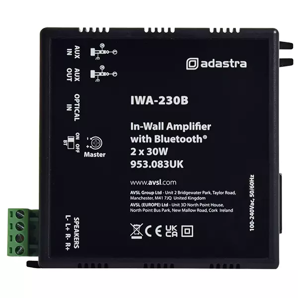 Adastra IWA230B IN-WALL Amplifier 2X 30W
