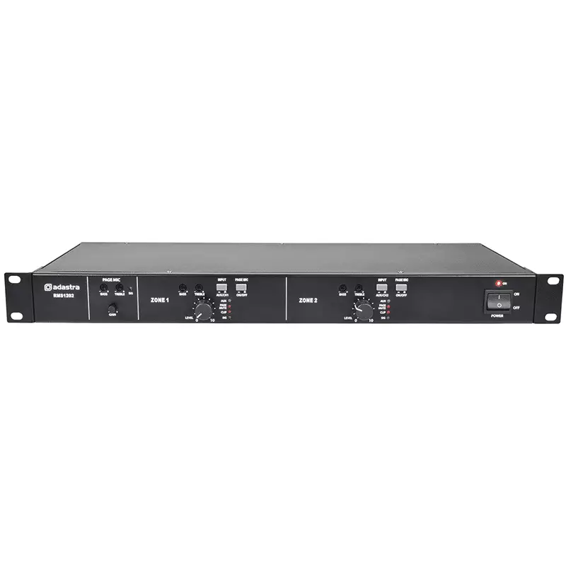 ADASTRA RMS1202 100V MIXER SLAVE AMPLIFIER 2x 120W 2 ZONE
