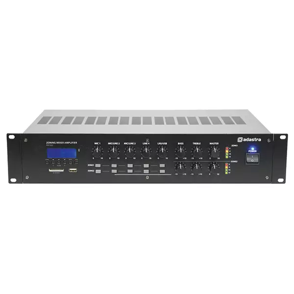 Adastra RM1202 Mixer Amplifier Usb/sd/fm/bt 2 ZONE 100V 120W