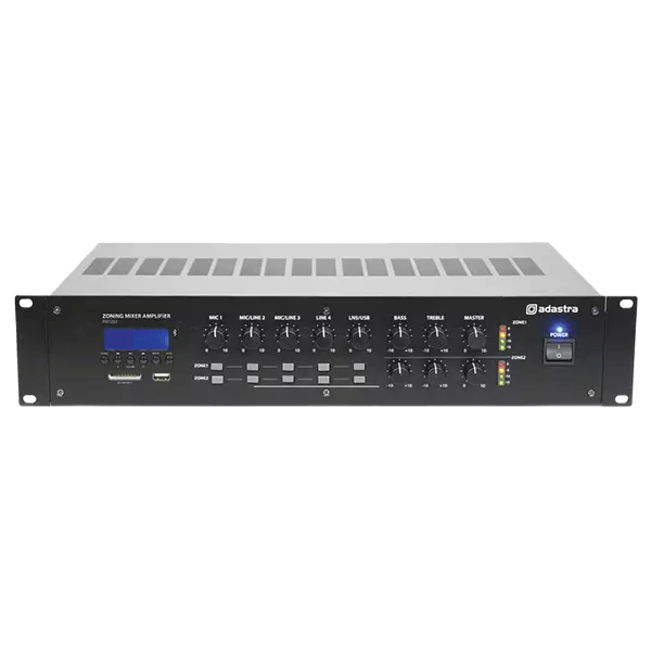 Adastra RM1202 Mixer Amplifier Usb/sd/fm/bt 2 ZONE 100V 120W