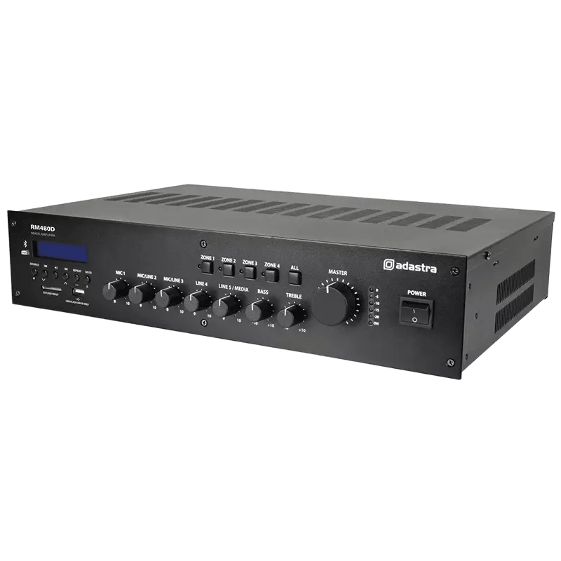 Adastra RM480D Mixer Amplifier Usb/bt/fm/dab+ 100V 480W