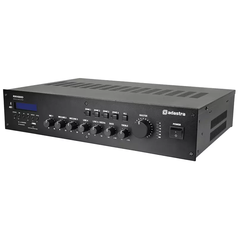 Adastra RM480D Mixer Amplifier Usb/bt/fm/dab+ 100V 480W