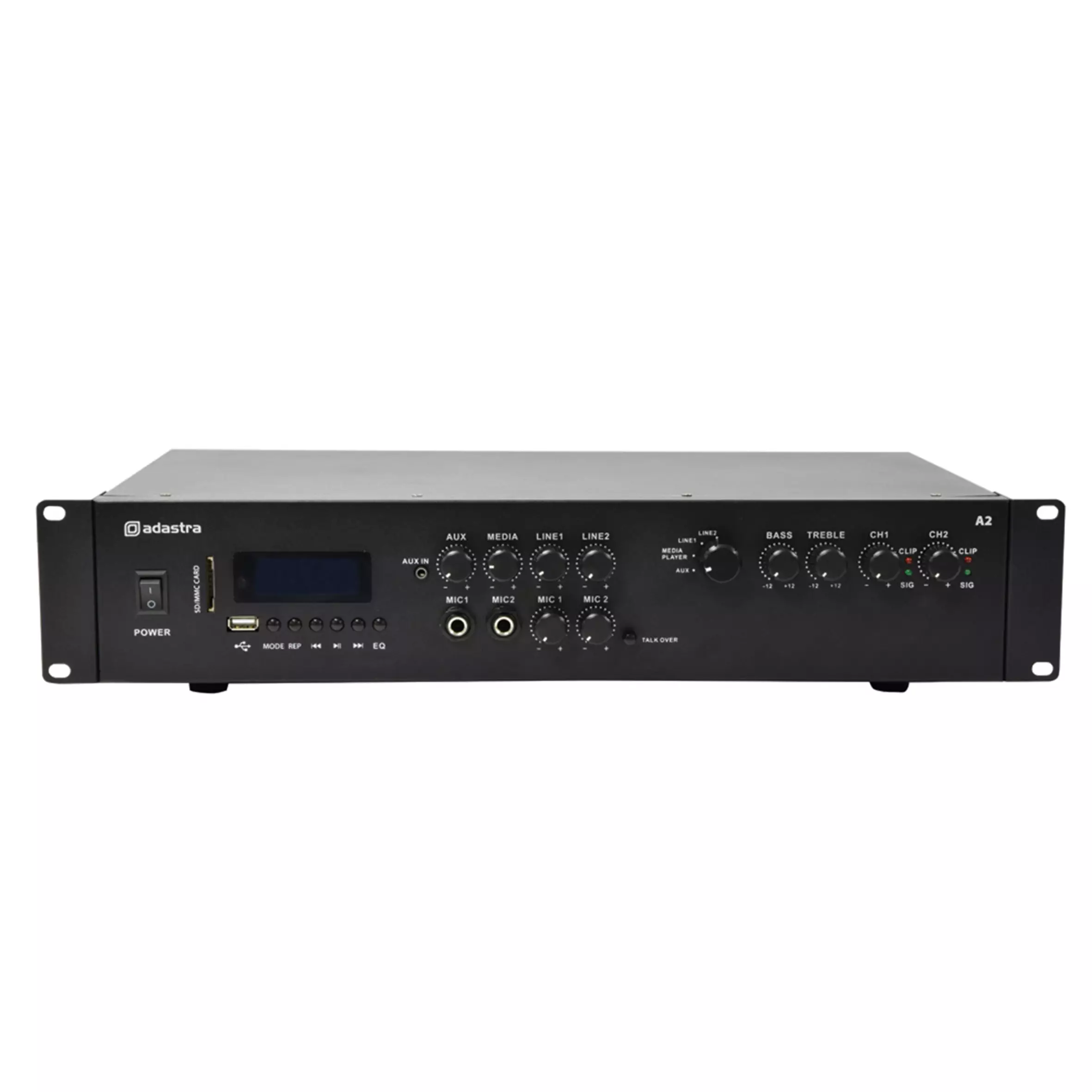 Adastra A2 2U Mixer Amplifier 2X 200W Usb/sd/fm/bt