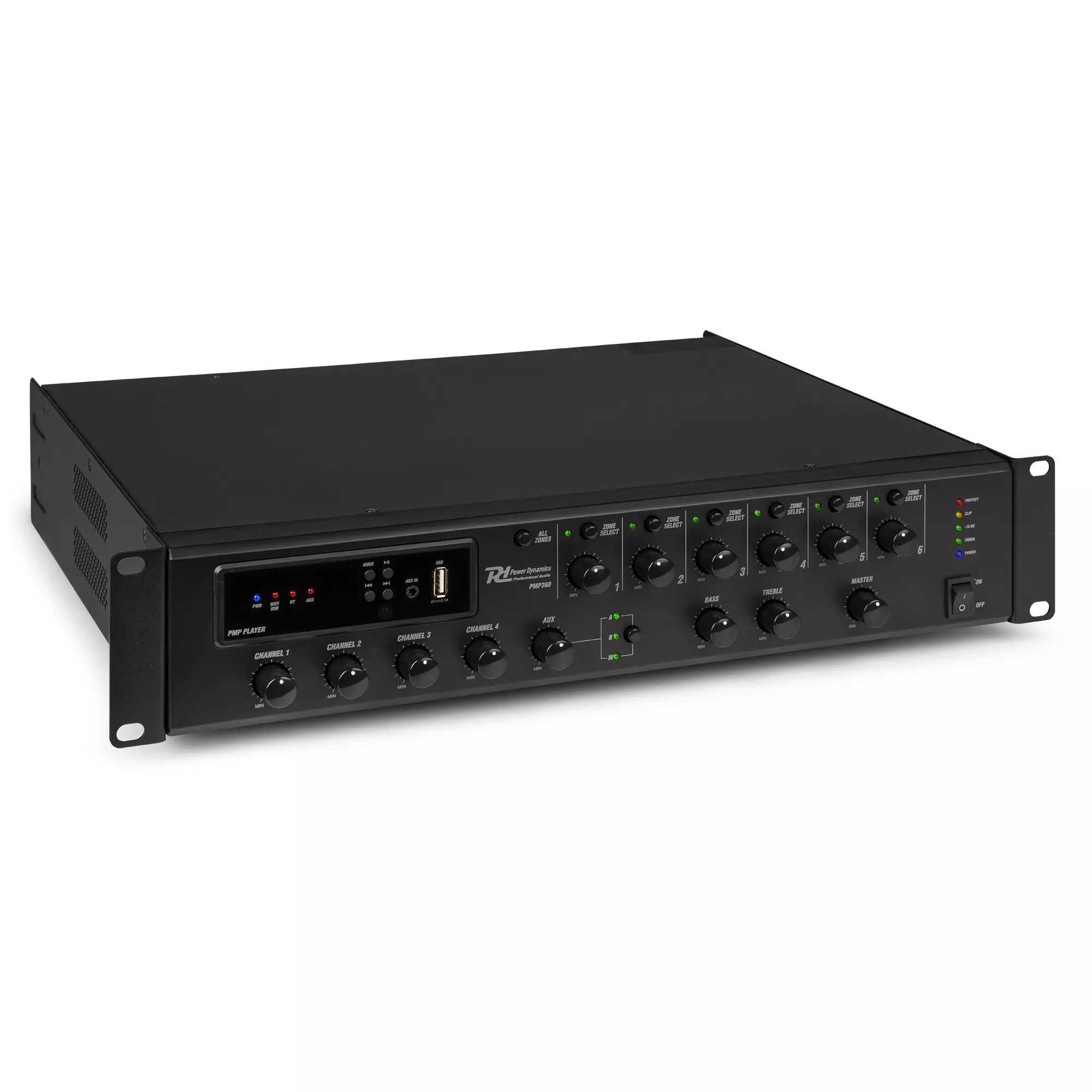 PDM PMP360 Mixer Amplifier 360W Bt/usb/wifi 100V 6 ZONE