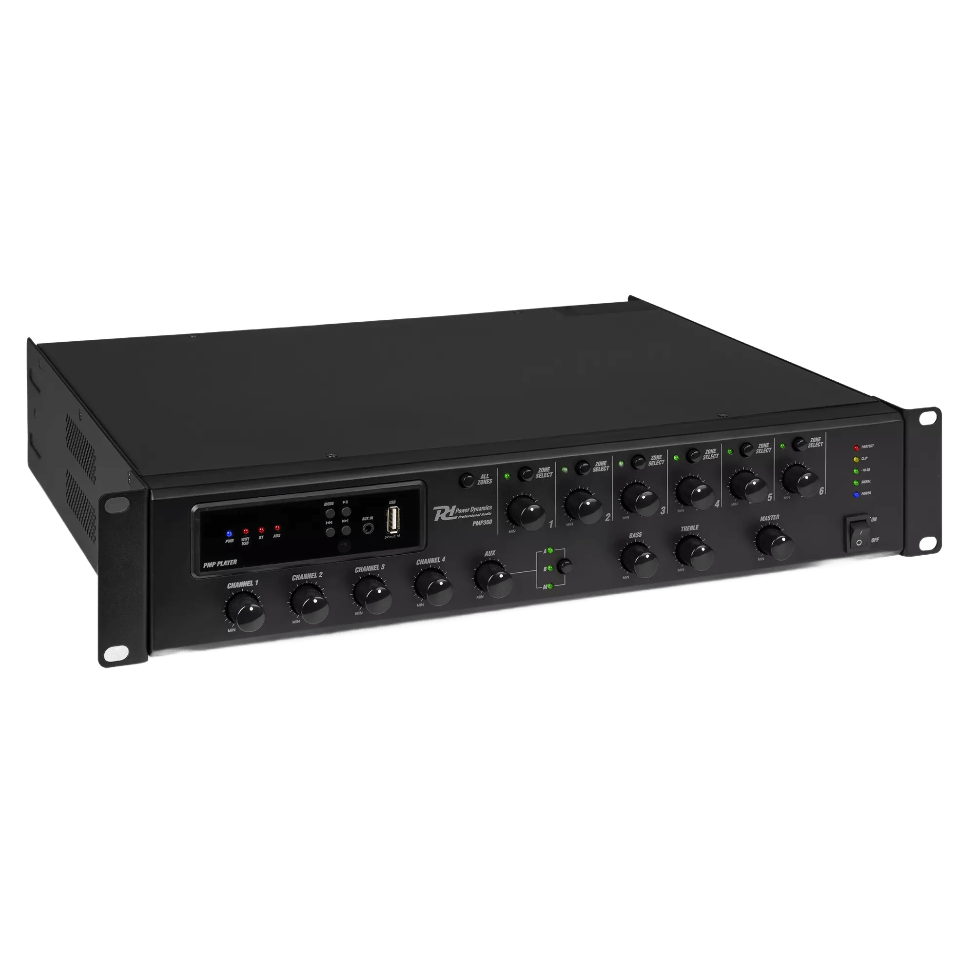 PDM PMP360 Mixer Amplifier 360W Bt/usb/wifi 100V 6 ZONE