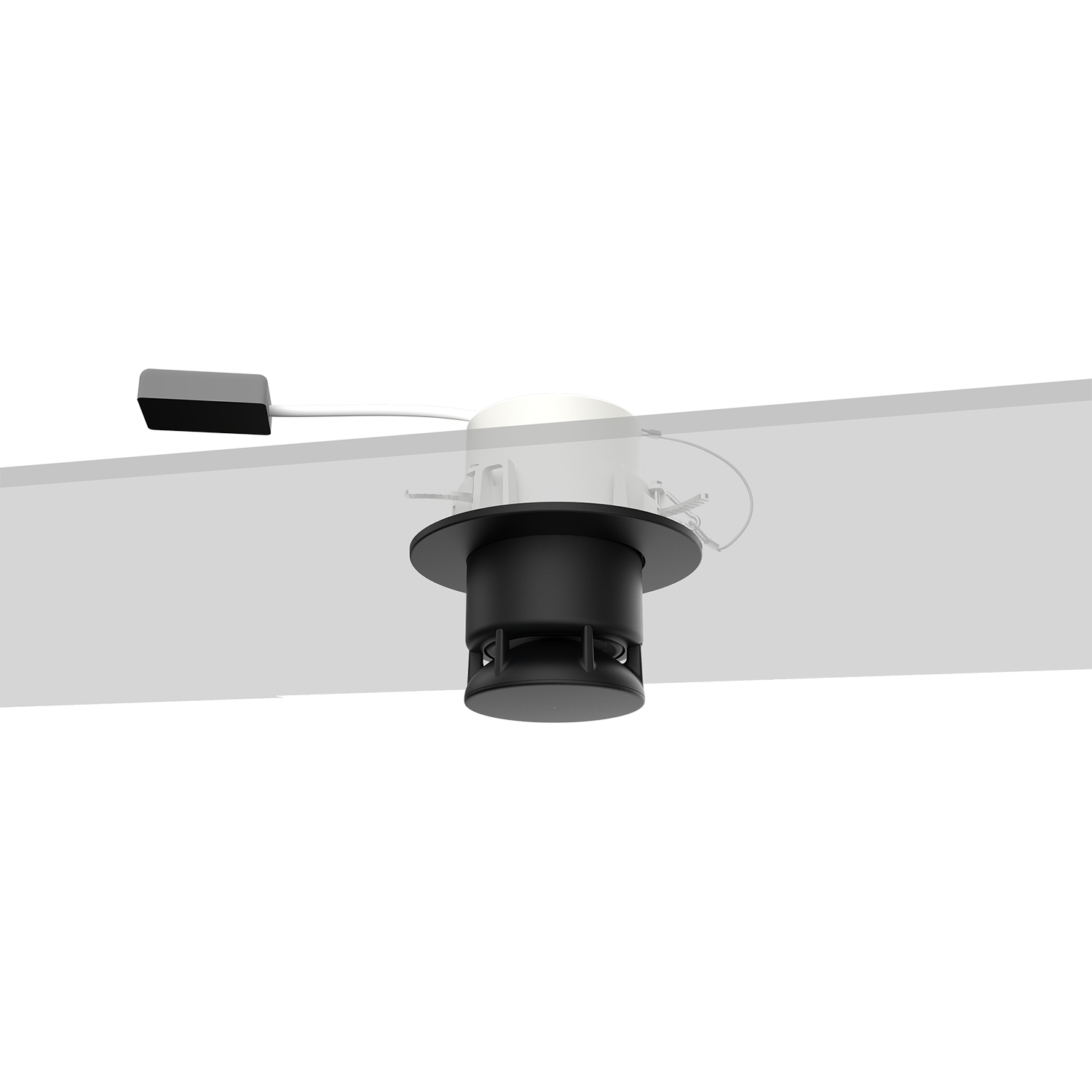 Spottune Omnirecess R1-K-BW Recess FOR Track Speaker Black/white