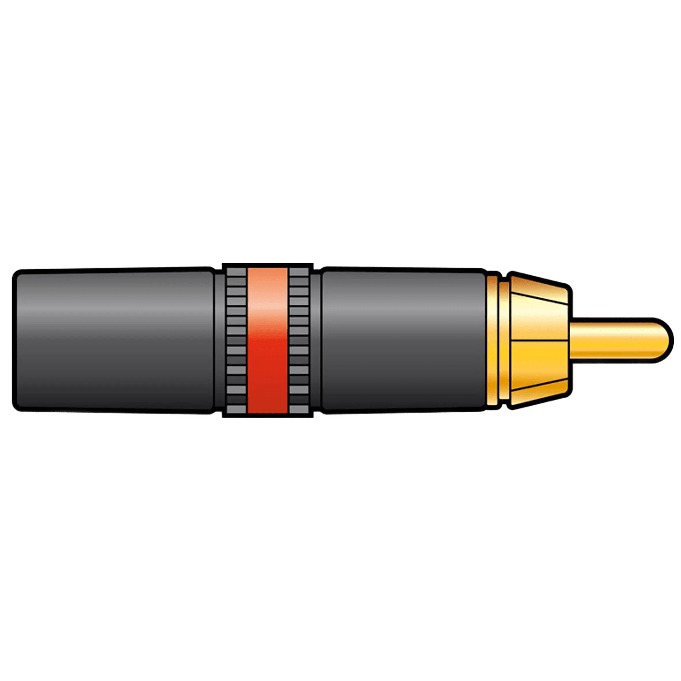 Neutrik Connector RCA Inline MALE RED