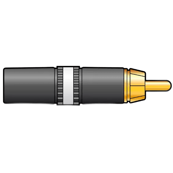 Neutrik Connector RCA Inline MALE Black