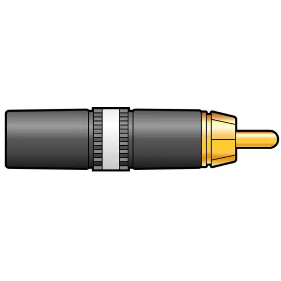 Neutrik Connector RCA Inline MALE Black