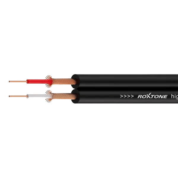 Roxtone Figure 8 Screen Cable 2CORE Black 100M