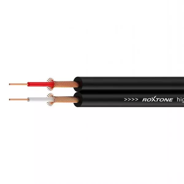 Roxtone Figure 8 Screen Cable 2CORE Black 100M