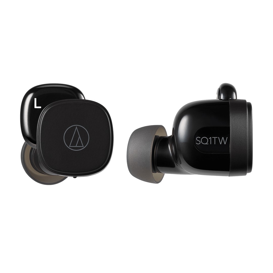 Audio-Technica ATH-SQ1TW-BK Wireless Earbuds Licorice