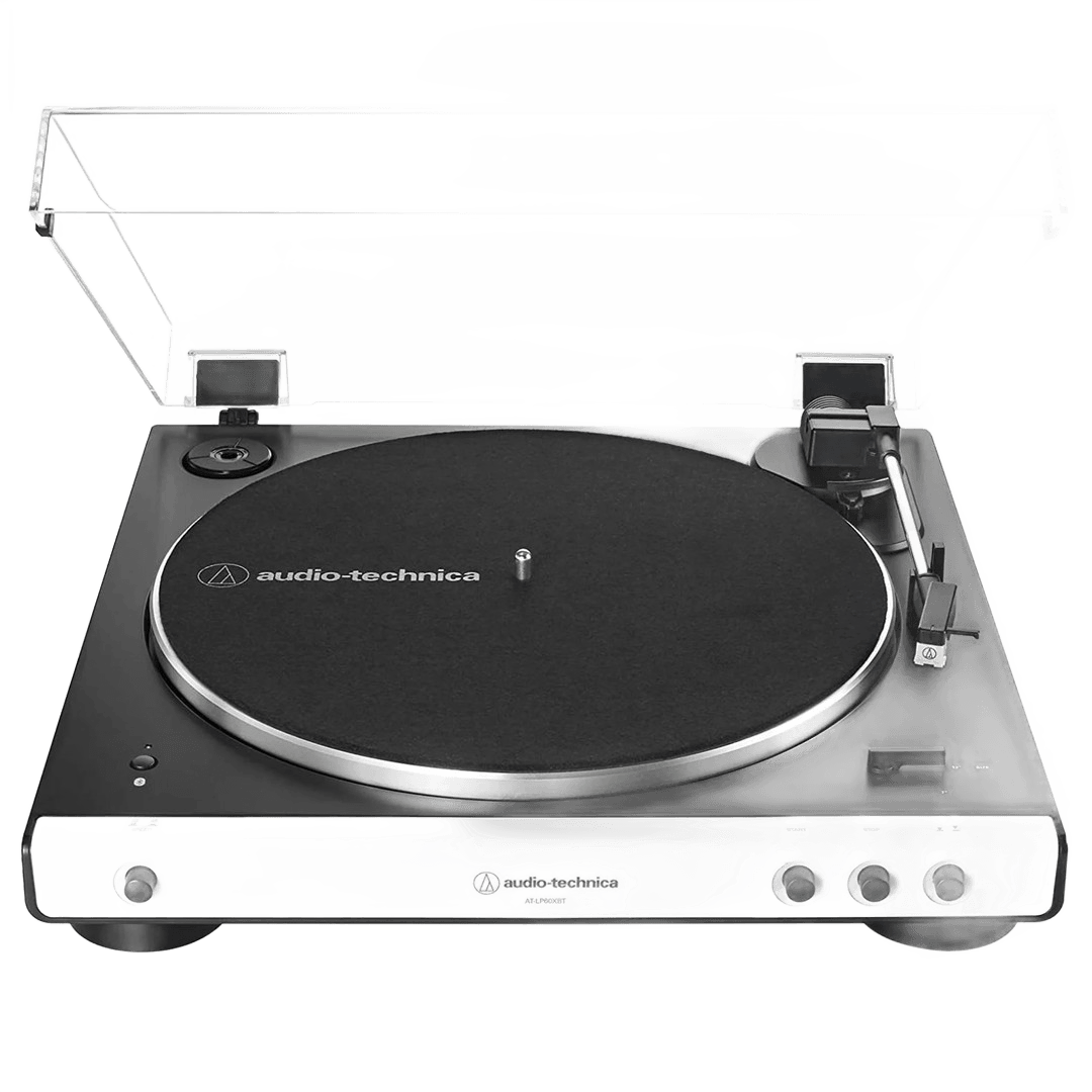 Audio-Technica AT-LP60XBT-WH White Wireless BELT-Drive Turntable