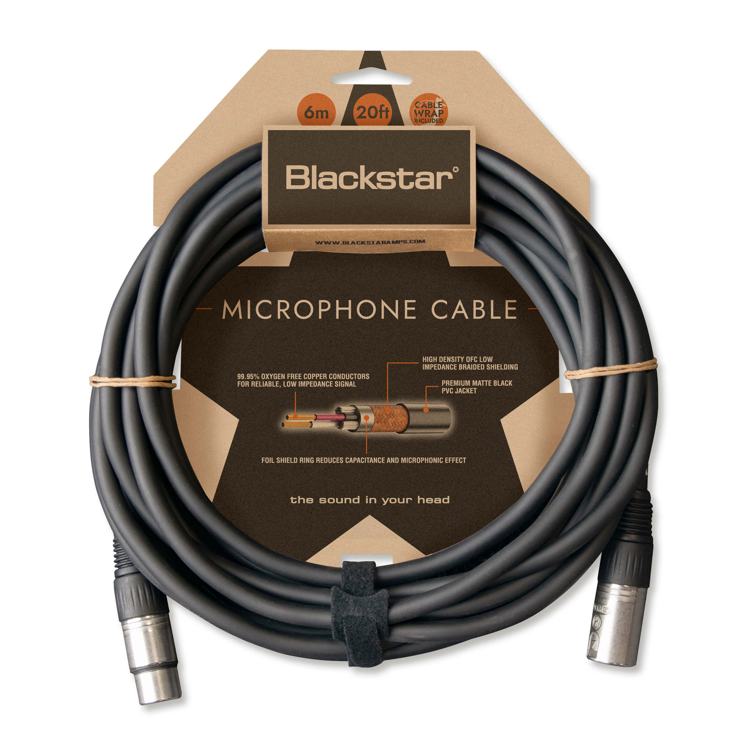 Blackstar BA231046-Z 6M XLR Microphone Cable