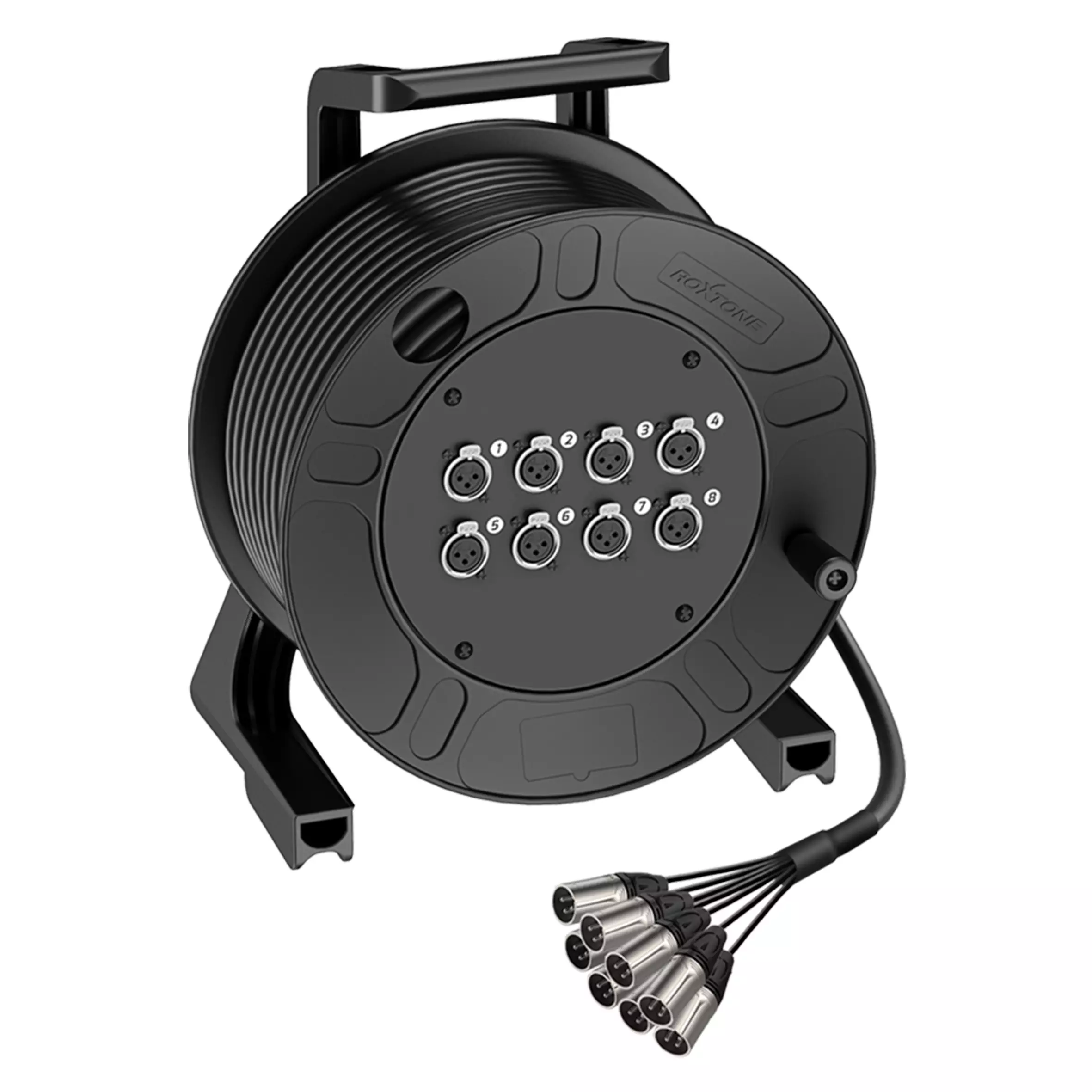 Roxtone Cable REEL 8X XLR Female  8X XLR MALE 25M