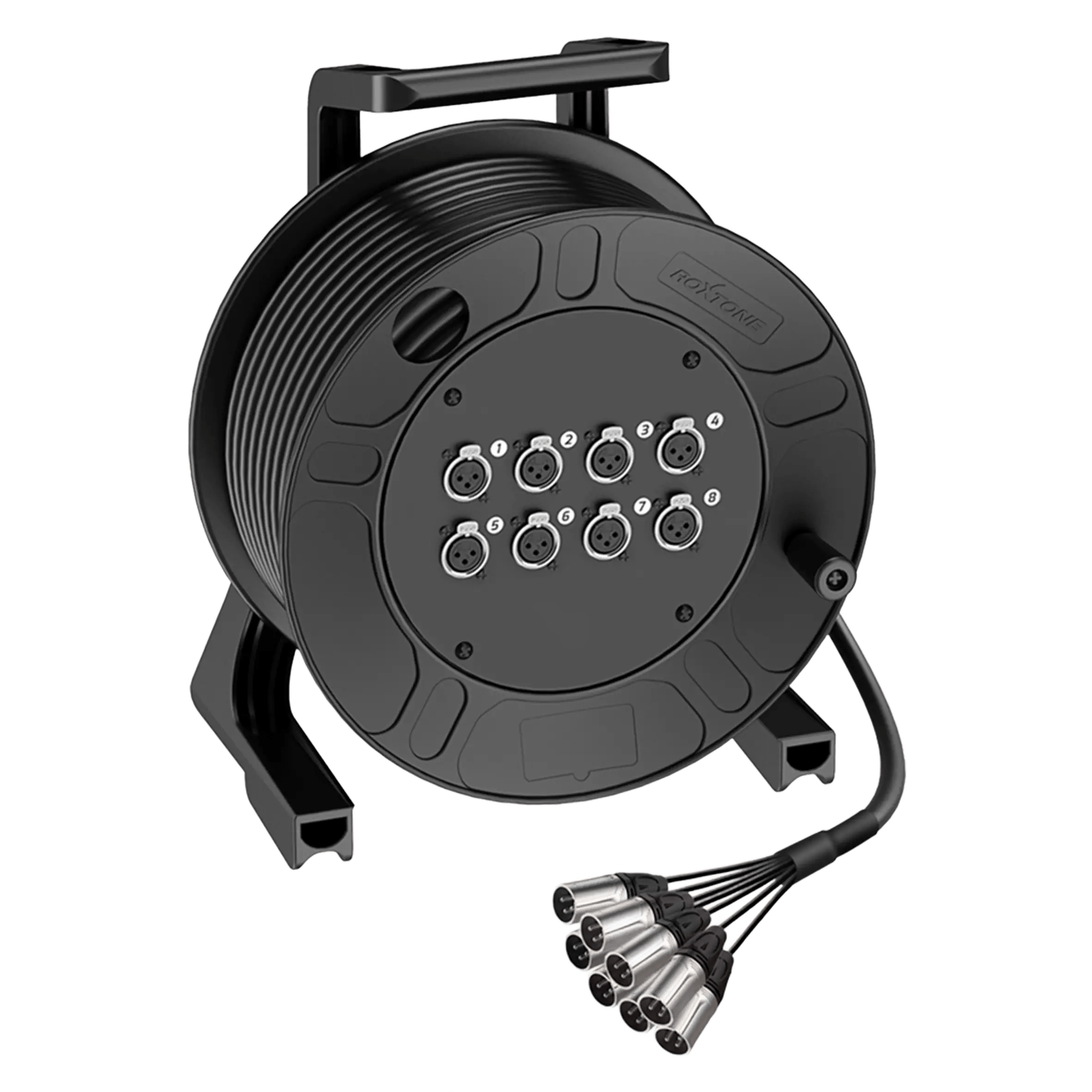 Roxtone Cable REEL 8X XLR Female 8X XLR MALE 25M