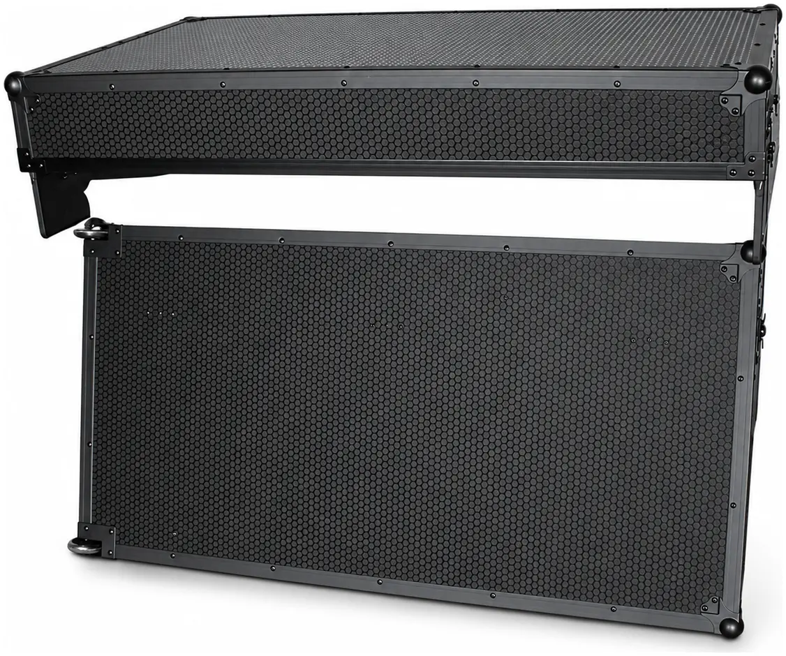 Professional DJ Booth Flight Case with LED Lights