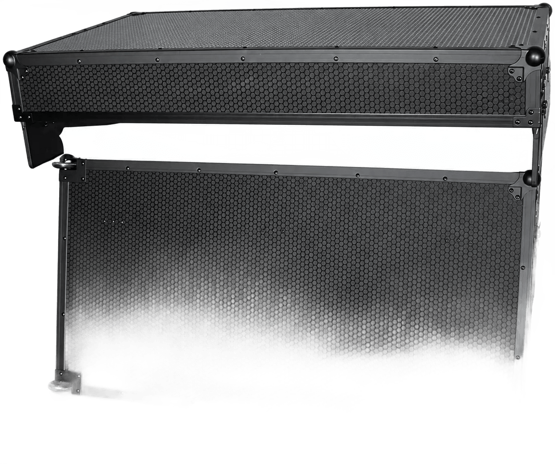 Professional DJ Booth Flight Case with LED Lights