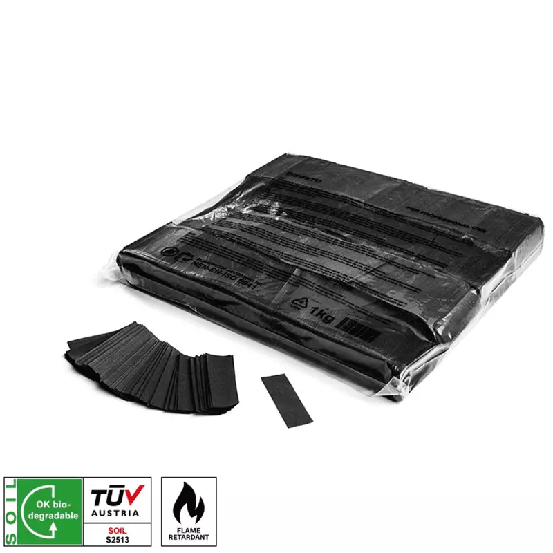 Filofx Slowfall Confetti Rectangles Black