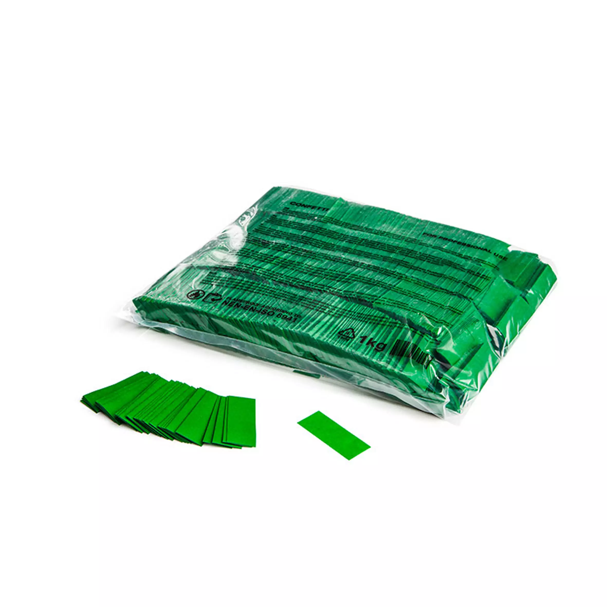 Magicfx Slowfall Confetti Rectangles DARK Green