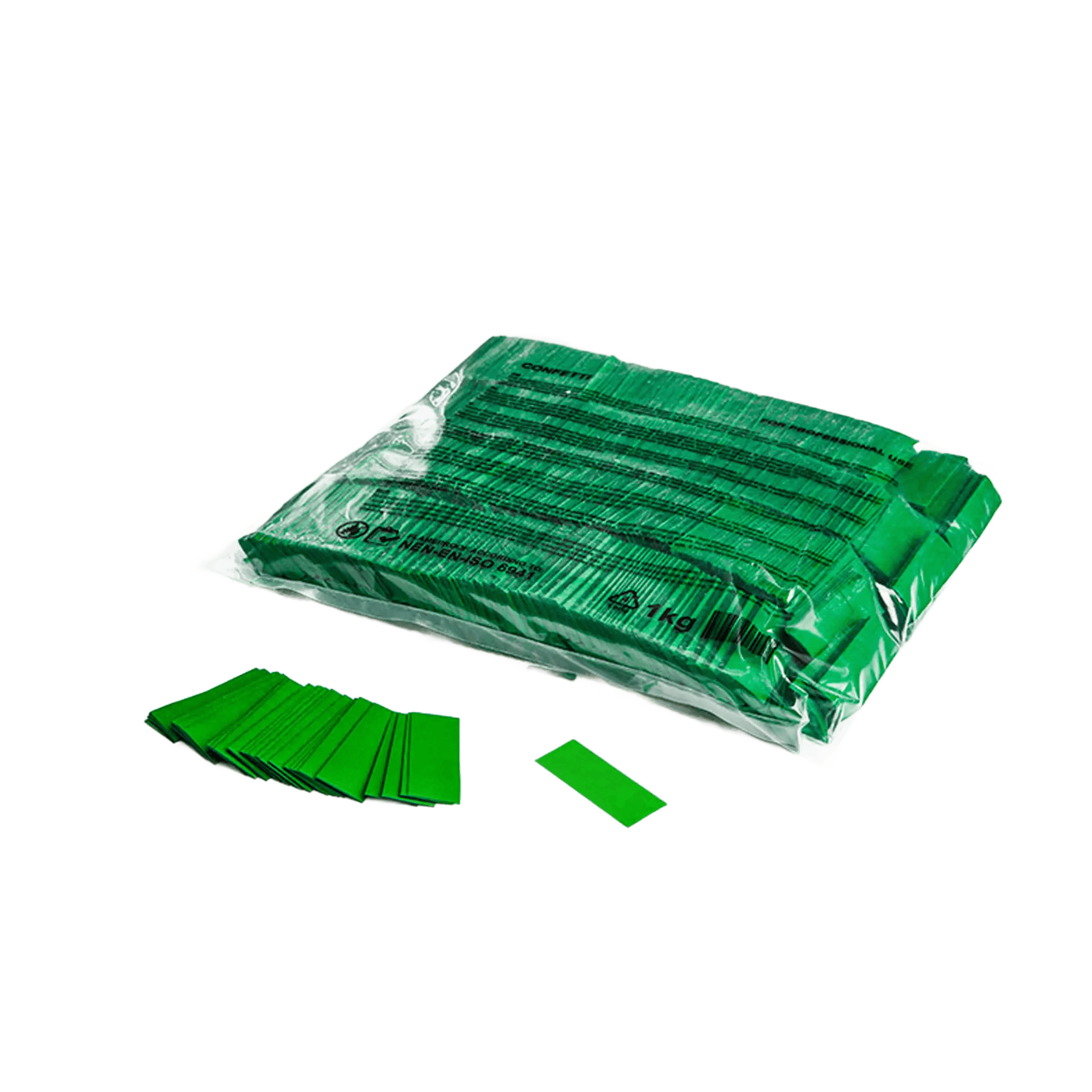 Magicfx Slowfall Confetti Rectangles DARK Green