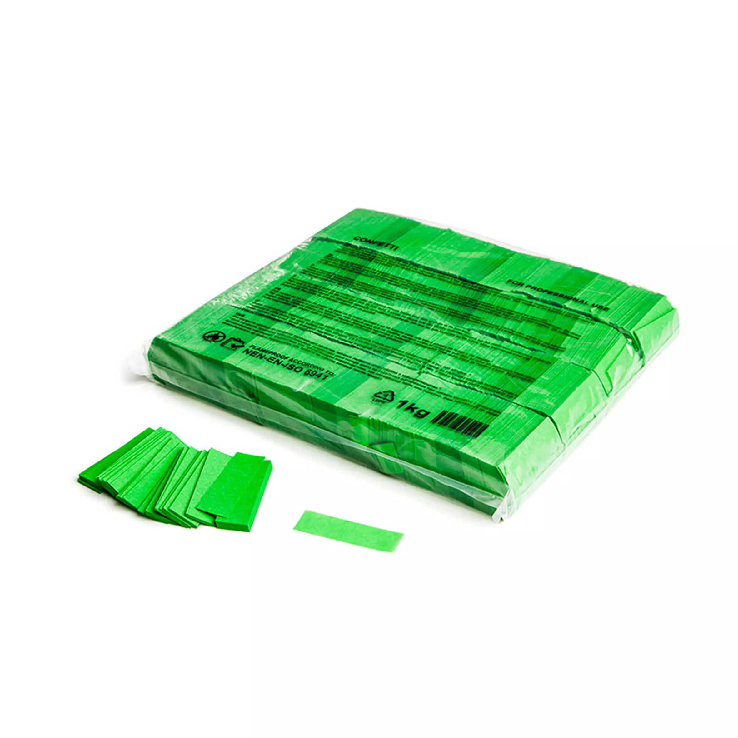 Magicfx Slowfall Confetti Rectangles Light Green
