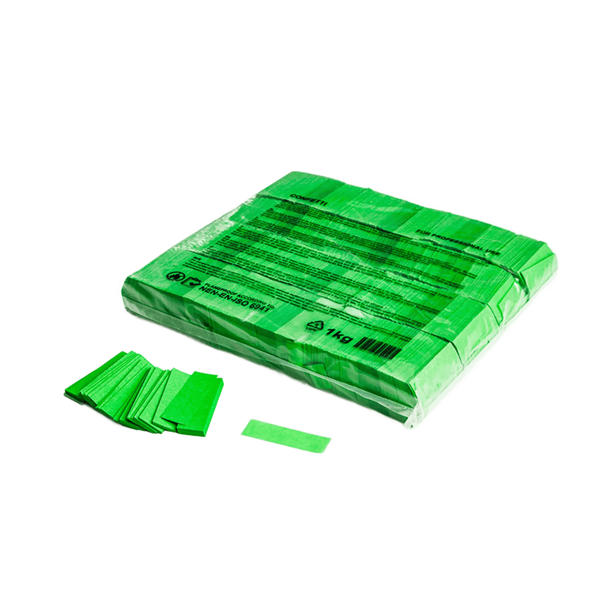 Magicfx Slowfall Confetti Rectangles Light Green