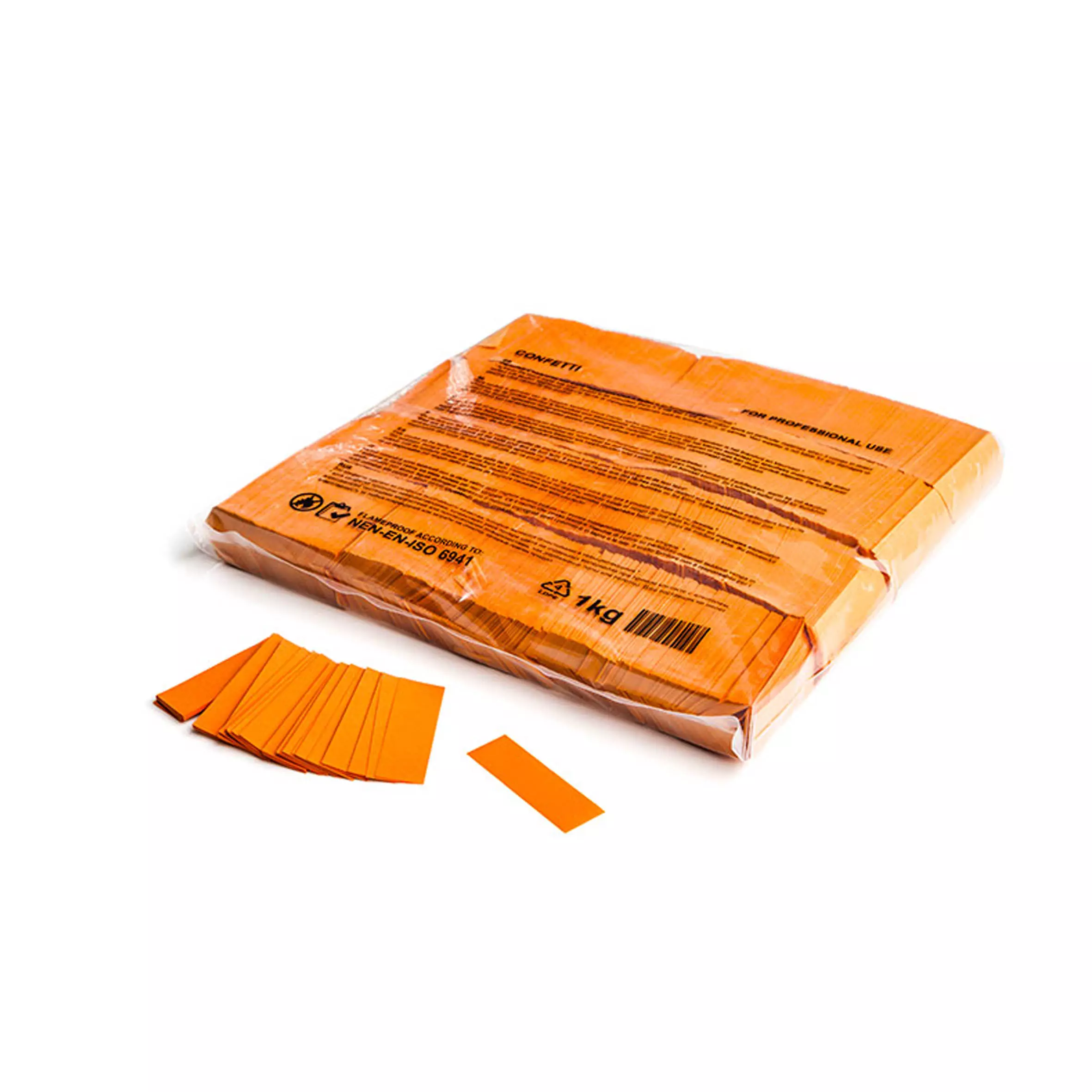 Magicfx Slowfall Confetti Rectangles Orange