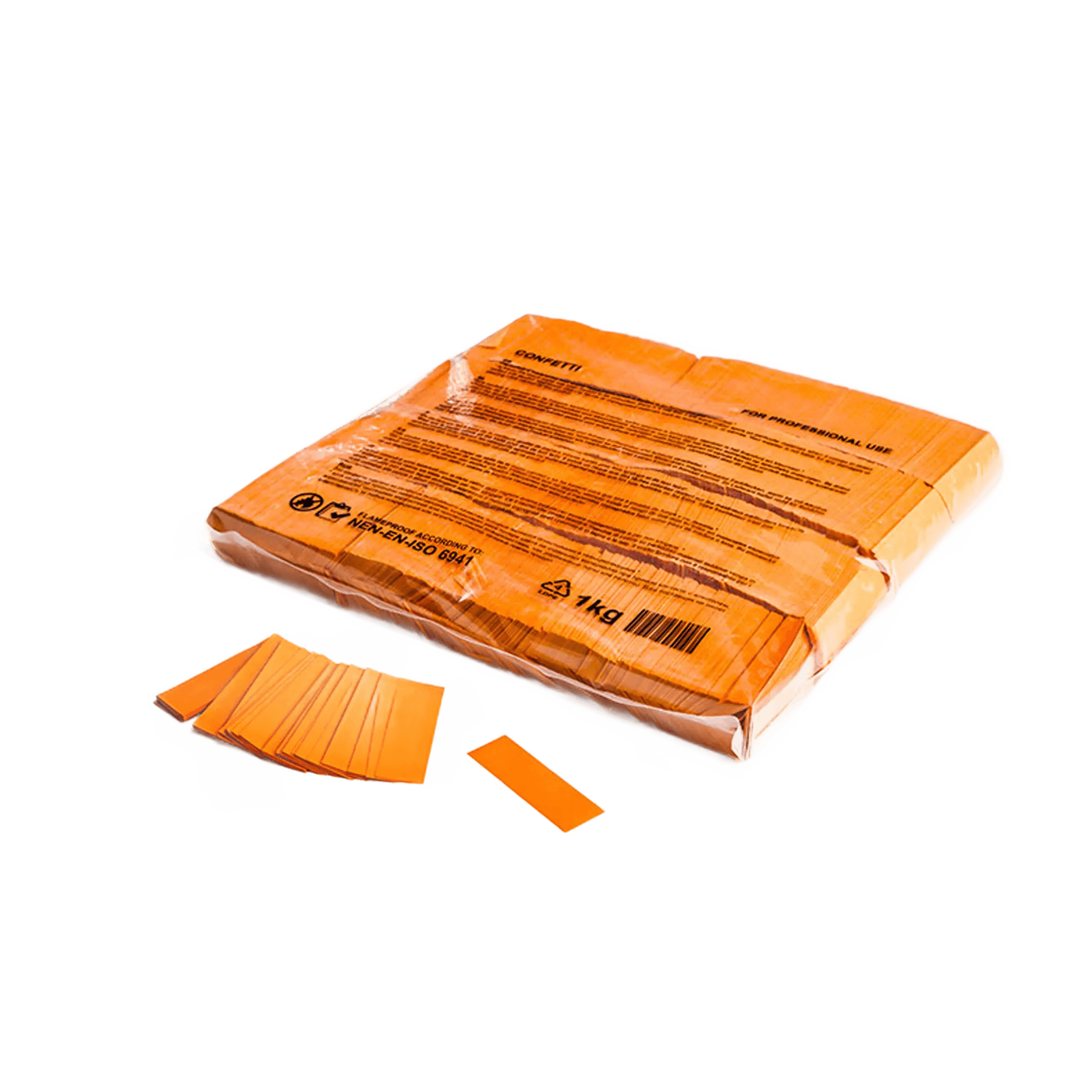Magicfx Slowfall Confetti Rectangles Orange