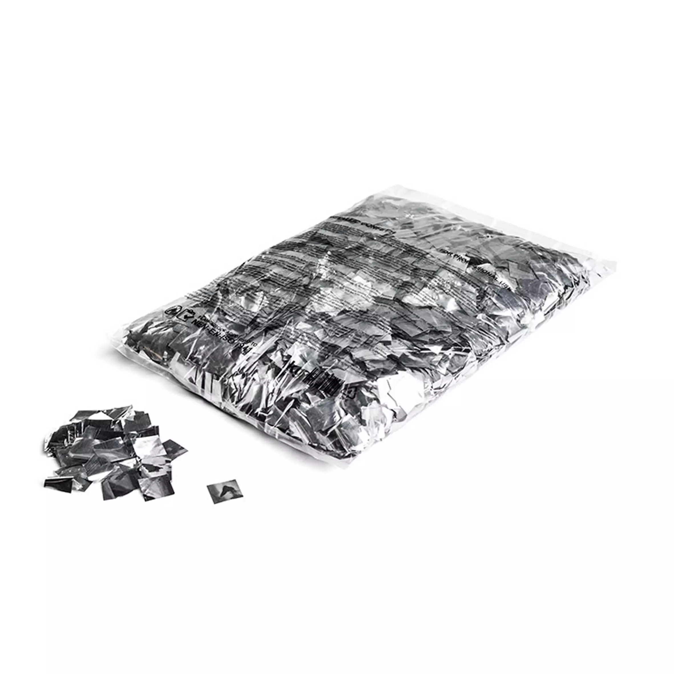 Magicfx Confetti Squares Silver Metallic