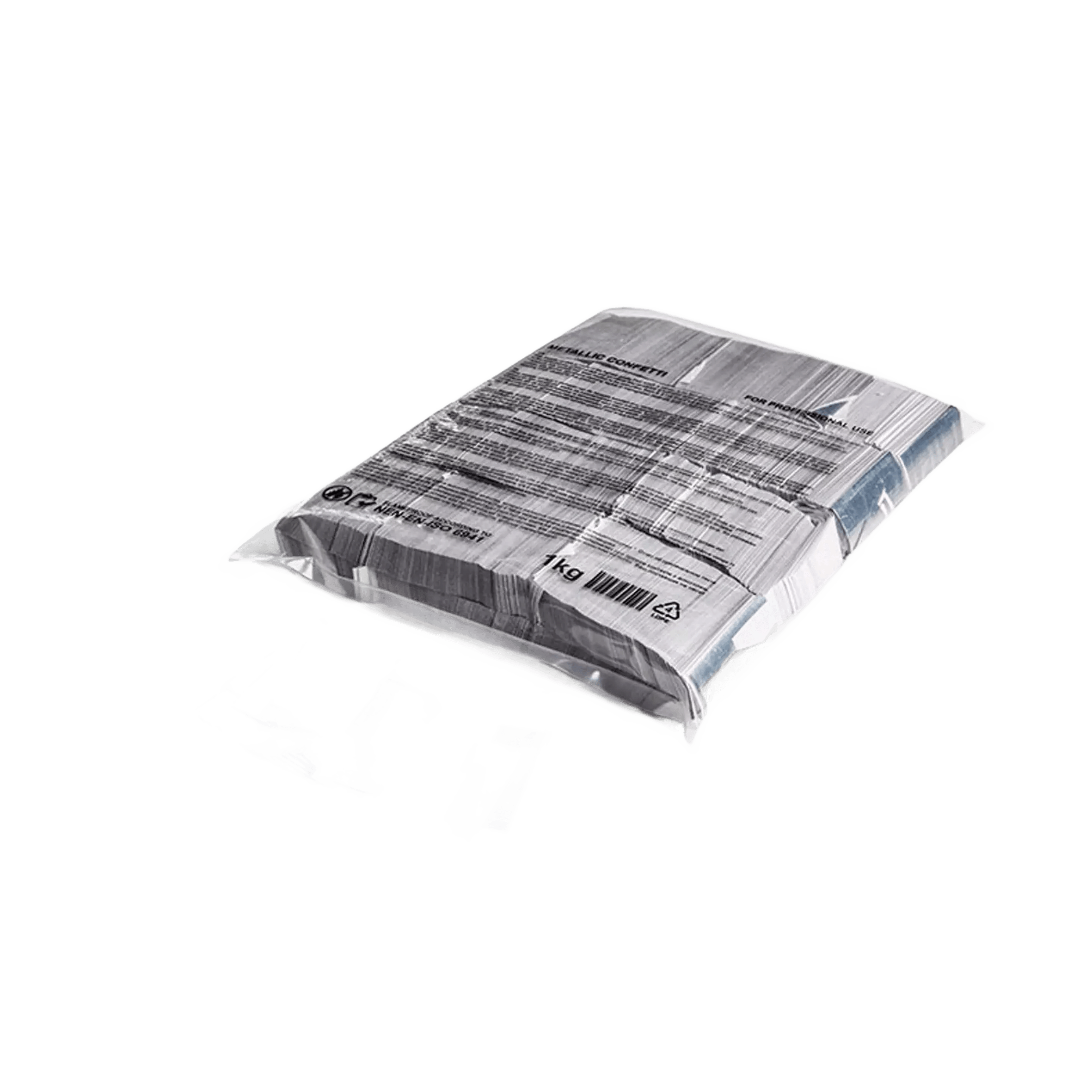 Magicfx Slowfall Confetti Rectangles White AND Silver