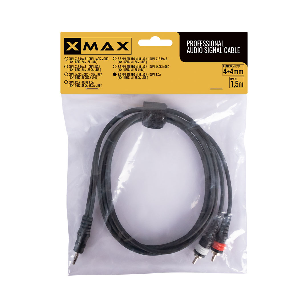XMAX DUAL RCA-Minijack 1.5M