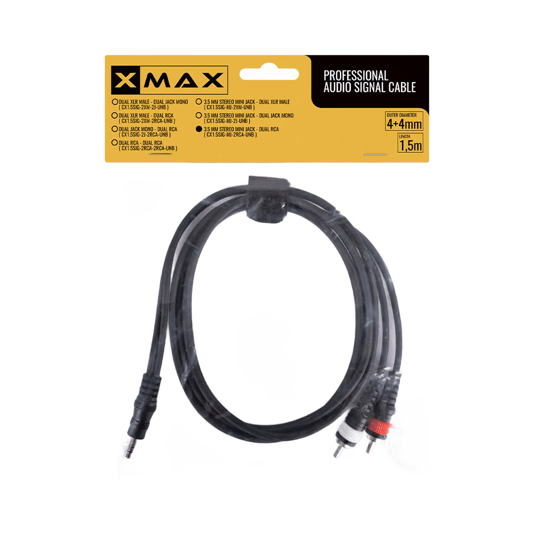 XMAX DUAL RCA-Minijack 1.5M