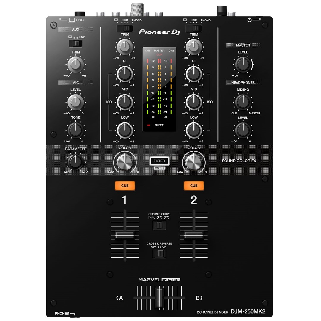 Pioneer DJ DJM-250MK2 2-Channel DJ Mixer
