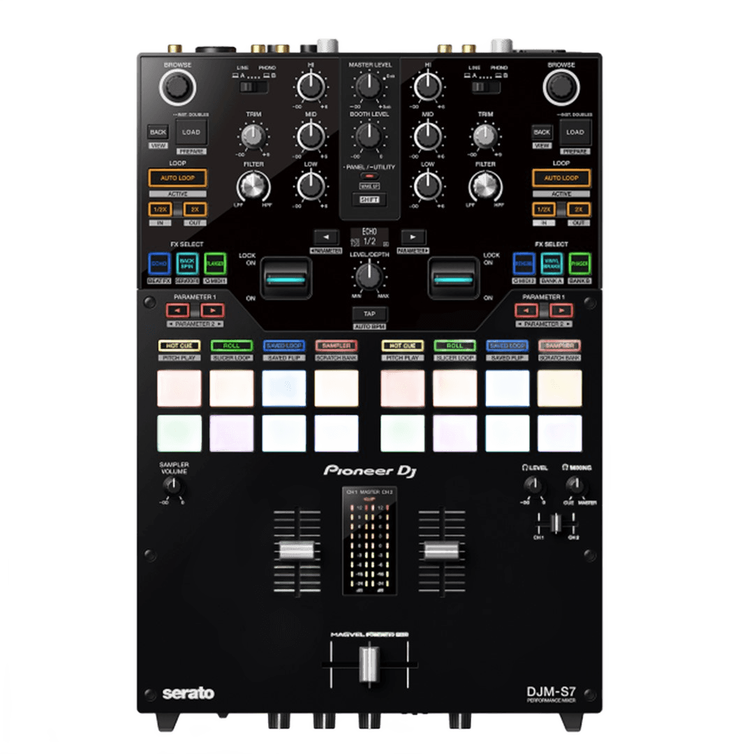Pioneer DJ DJM-S7 Scratch-Style 2-Channel DJ Mixer