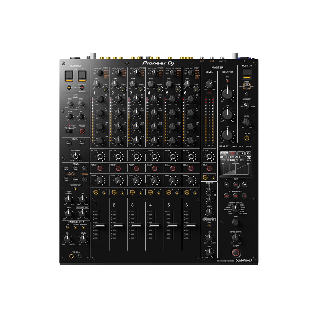Pioneer DJ DJM-V10-LF Creative Style 6-Channel Professional DJ Mixer