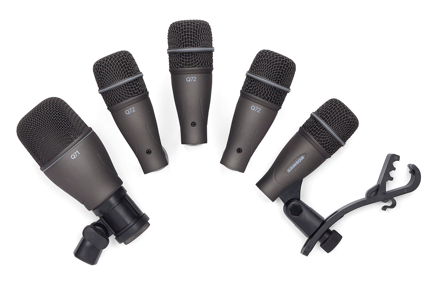 Samson DK705 5-Piece Drum Mic Kit with Case