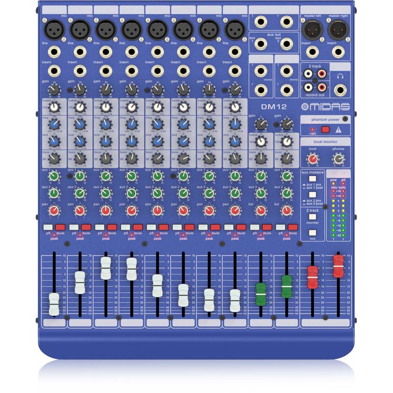 Midas DM-12 Analogue LIVE AND Studio Mixer