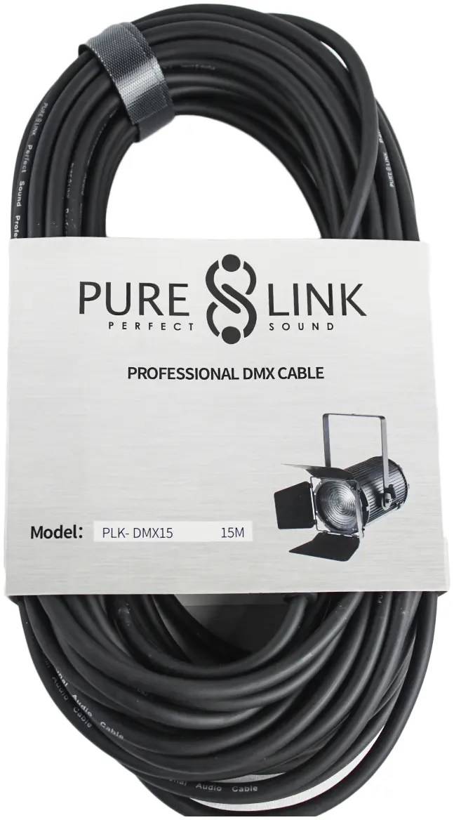 PURE LINK PLK-DMX15 DMX Lighting Cable 15 Meter (XLR TO XLR)