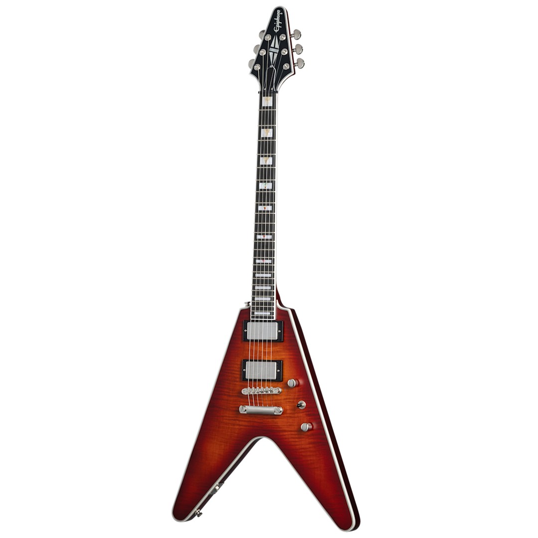 Epiphone Eifvy-ABT Flying V Prophecy AGED Bengal Tiger Burst