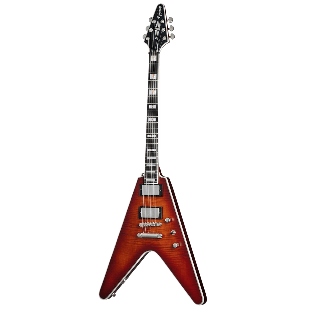 Epiphone Eifvy-ABT Flying V Prophecy AGED Bengal Tiger Burst