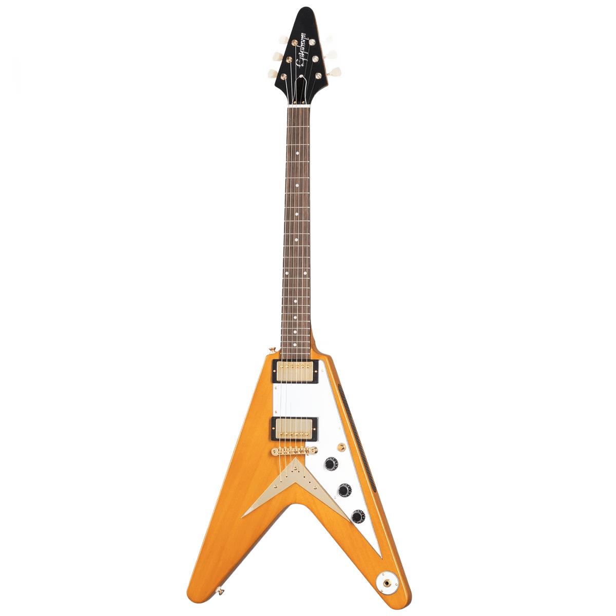 Epiphone Igckfvw-ANA 1958 Korina Flying V AGED Natural+ HARD CASE