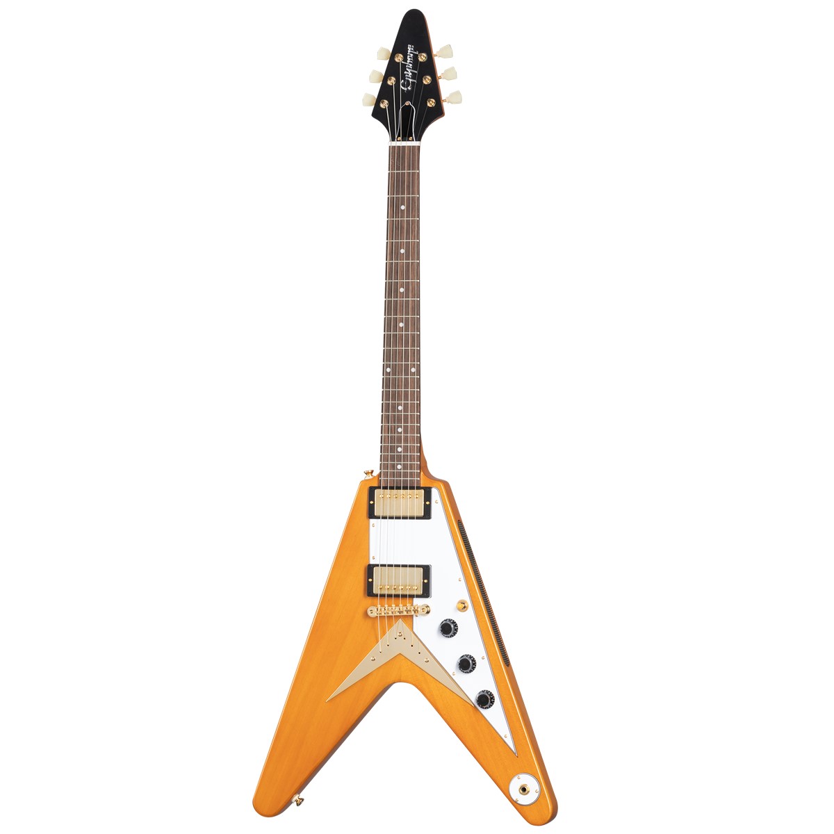 Epiphone Igckfvw-ANA 1958 Korina Flying V AGED Natural+ HARD CASE