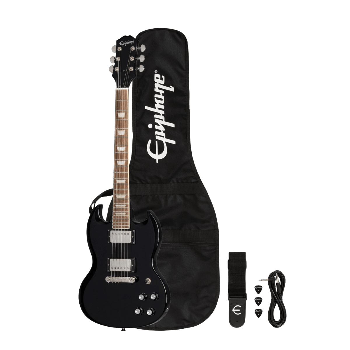 Epiphone ES1PPSG-EB Power Players SG Pack in Ebony