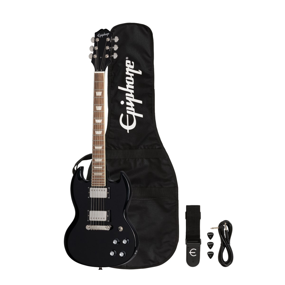 Epiphone ES1PPSG-EB Power Players SG Pack in Ebony